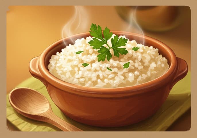 Image d'un paquet de blé précuit, prêt à l'emploi.