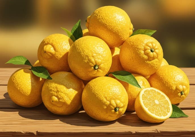 Photo de citrons frais et juteux, prêts à être utilisés.