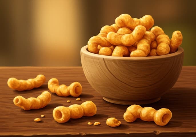 Image des Curly Sweets, un snack sucré alléchant.