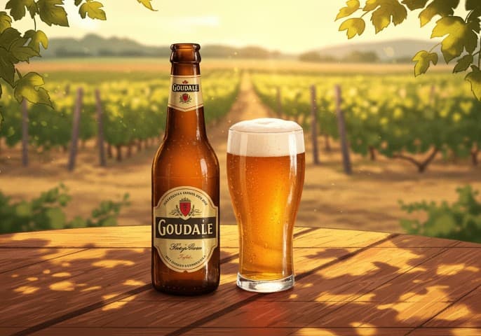 Bouteille de Goudale, bière artisanale.