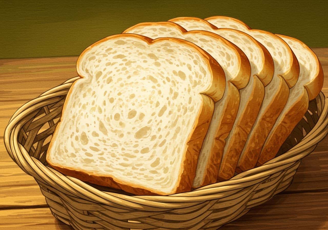 Sachet de pain de mie frais et moelleux, prêt à être dégusté.