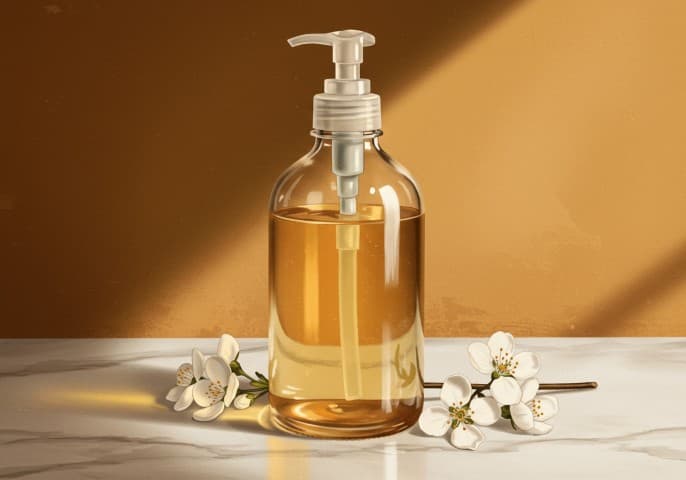 Flacon de savon liquide pour les mains, prêt à l'emploi.